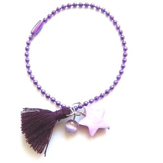 bracelet chaine boule etoile