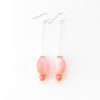 boucles d'oreilles rose
