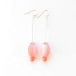 boucles d'oreilles rose