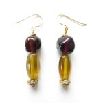 Boucles d'oreilles ocre