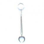 porte-clefs lune dorée