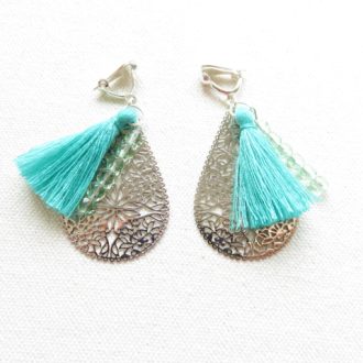 Boucles d'oreilles pompon