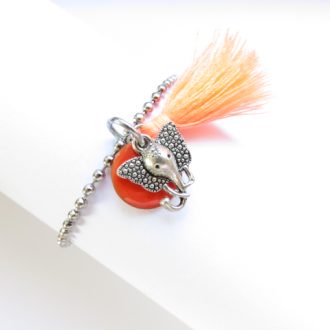 bracelet pompon éléphant