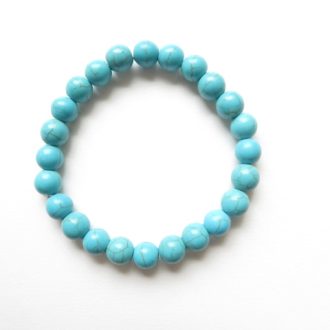 bracelet perles turquoises