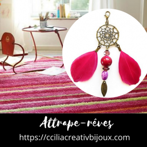 attrape-rêves violet