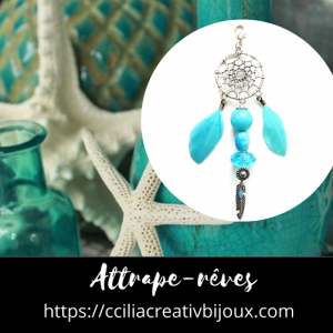 attrape-rêves turquoise