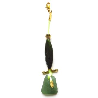 bijou de sac verre poli par la mer