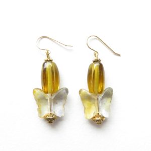 boucles d'oreilles papillon