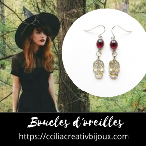 boucles d'oreilles vanité