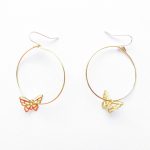 boucles d'oreilles papillons