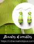 boucles d'oreilles vertes