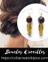 boucles d'oreilles ocre