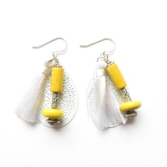 boucles d'oreilles pompons