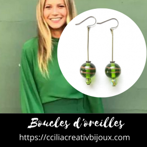 boucles d'oreilles pendantes