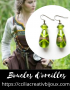 boucles d'oreilles vertes