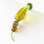 bracelet coton ciré vert