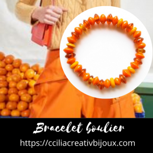 bracelet boulier orange