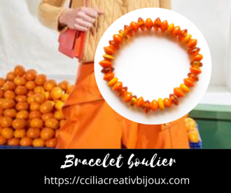 bracelet boulier orange
