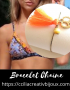 bracelet pompon orange