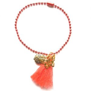 bracelet chaine boule papillon