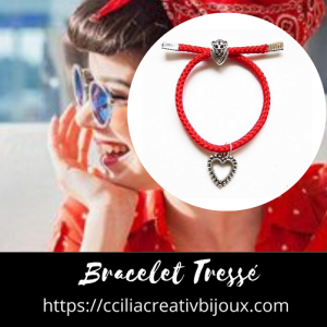bracelet coeur lion