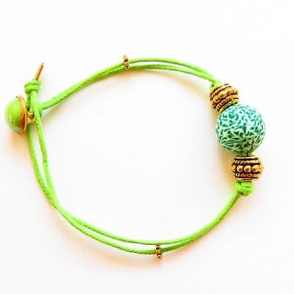bracelet coton ciré
