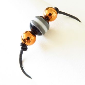 bracelet cuir noir