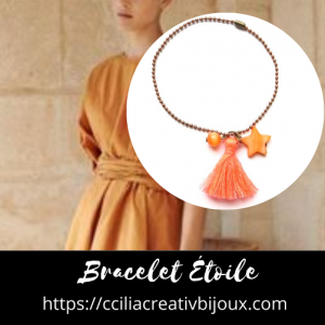 bracelet chaine boule étoile