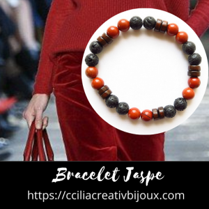 bracelet jaspe rouge