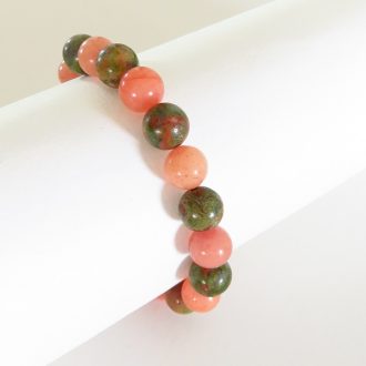 bracelet jaspe unakite