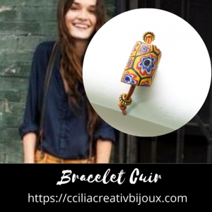 bracelet perle millefiori