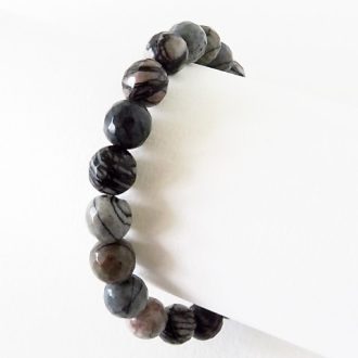 bracelet perles jaspe picasso