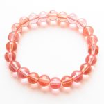 bracelet perles roses