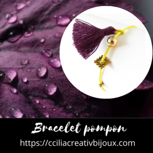 bracelet pompon