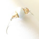 bracelet coton ciré perle