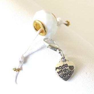 Bracelet charms made with love