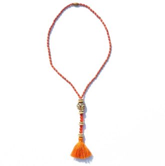 sautoir pompon