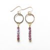boucles d'oreilles facettées