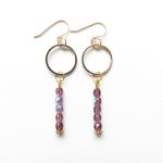 boucles d'oreilles facettées