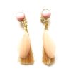 boucles d'oreilles plumes