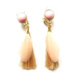 boucles d'oreilles plumes