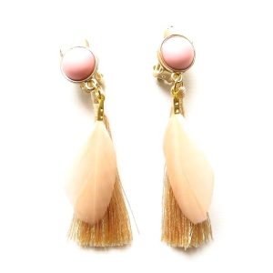 boucles d'oreilles plumes