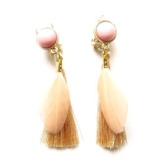 boucles d'oreilles plumes