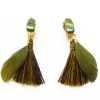 boucles d'oreilles plumes