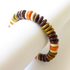 bracelet rondelles bois