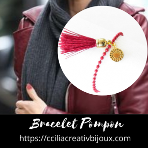 bracelet pompon