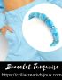 bracelet perles bleues
