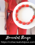bracelet perles rouge