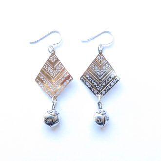 boucles d'oreilles coccinelle