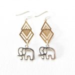 boucles d'oreilles éléphant